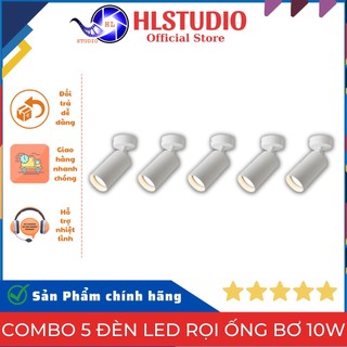 Combo 5 đèn LED Rọi Ống Bơ 10W ốp trần, tường, soi tranh HL Lighitng