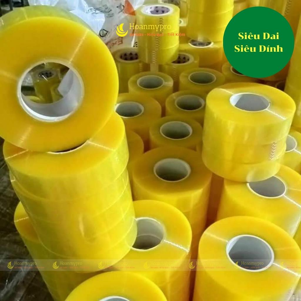 Cuộn băng dính băng keo đóng hàng 1kg lõi mỏng