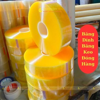 Cuộn băng dính băng keo đóng hàng 1kg lõi mỏng