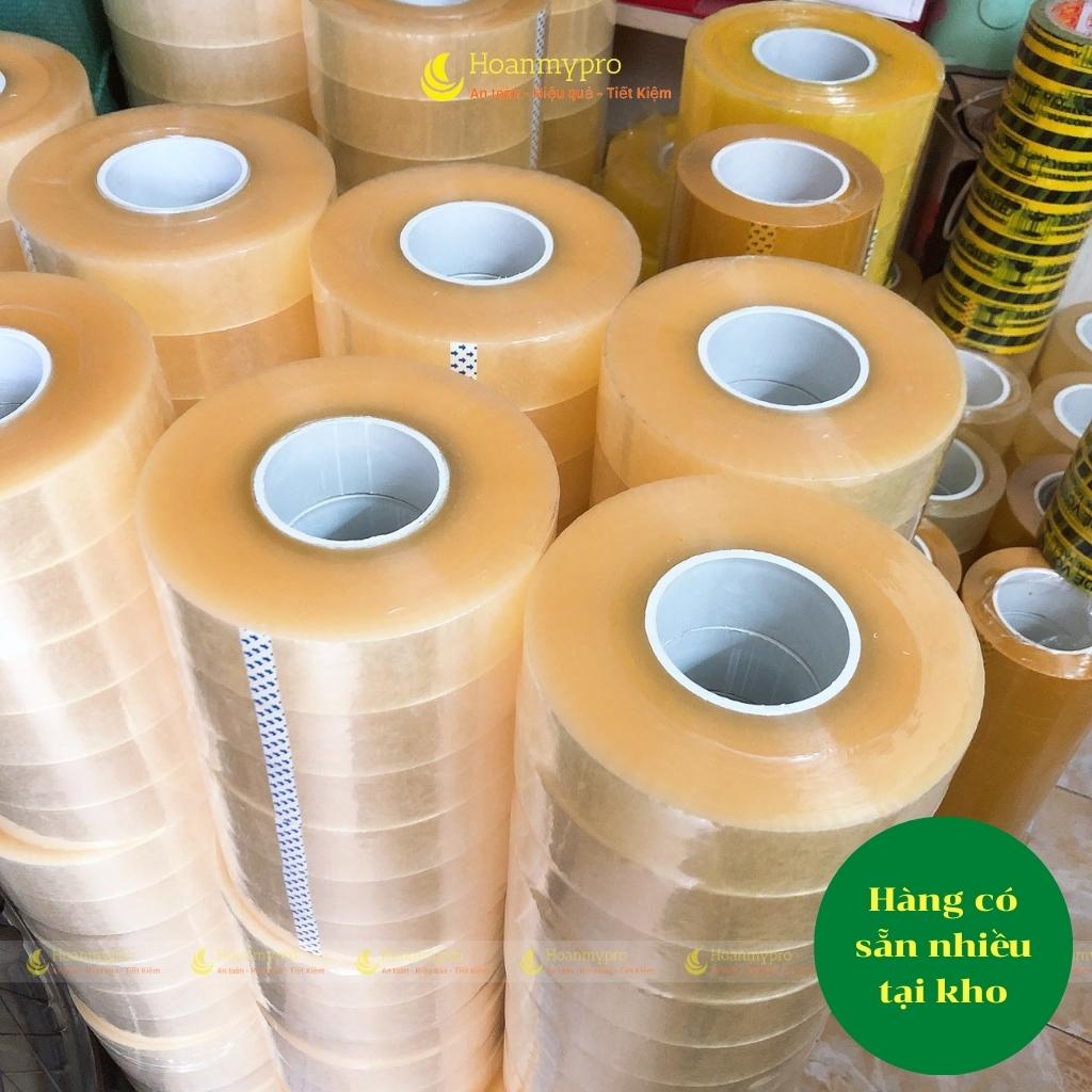 Cuộn băng dính băng keo đóng hàng 1kg lõi mỏng