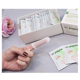 Gạc Rơ Lưỡi Dr Papie vệ sinh răng miệng cho bé - Hộp 30 gói