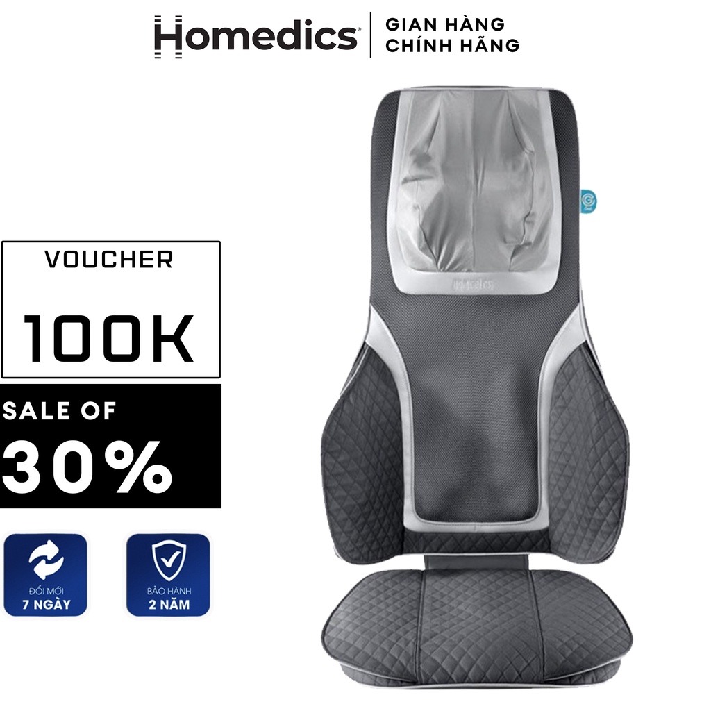 Đệm ghế massage công nghệ Shiatsu GEL Touch kèm nhiệt chuyên nghiệp HoMedics MCS-846 HTBeauty