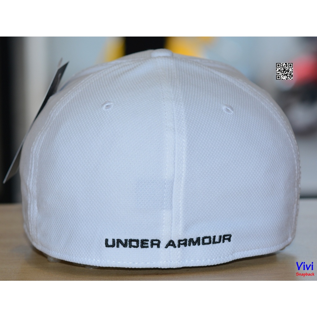Nón Under Armour bít đuôi thời trang màu trắng,mũ thể thao Under Armour Blitzing 3.0 Classic Fit White Cap