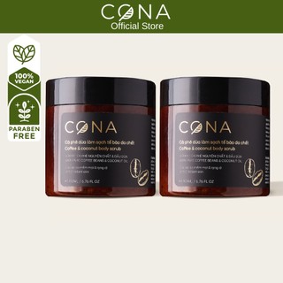Combo 2 cà phê dừa làm sạch tết bào da cona 2x200ml