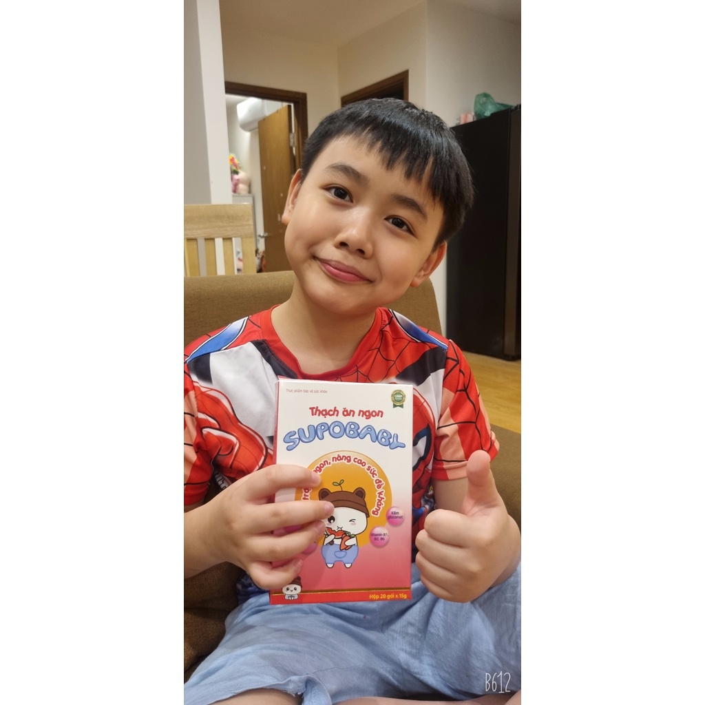 Thạch dinh dưỡng SUPOBABY giúp bé ăn ngon, bổ sung chất xơ, nhuận tràng cho bé phát triển toàn diện