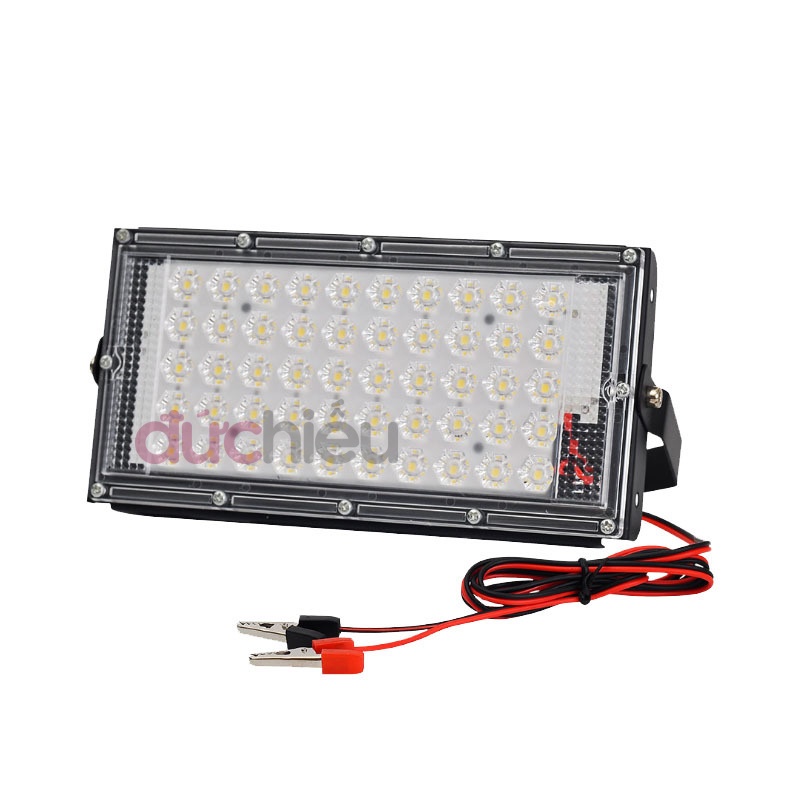 Bóng đèn LED 12v kẹp bình ắc quy 20w 30w 40w 50w - Đức Hiếu Shop