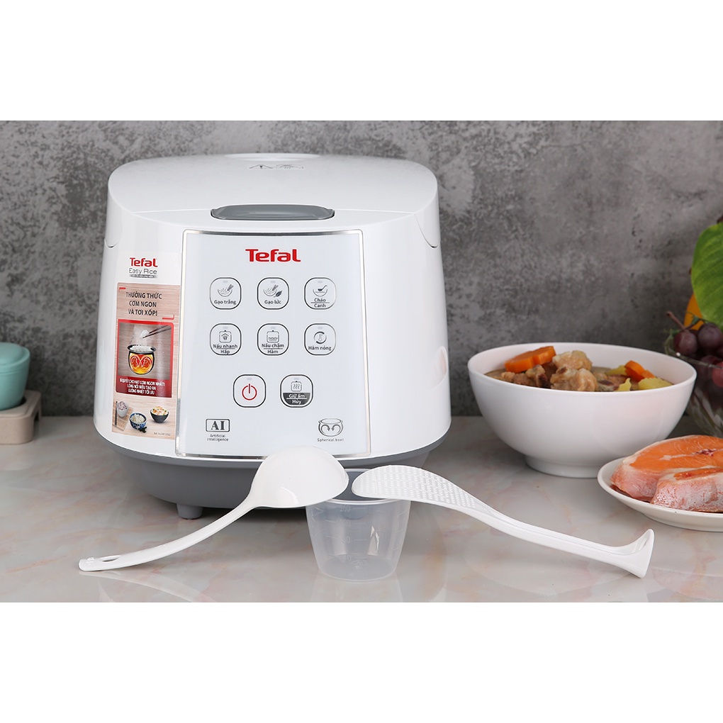 Nồi Cơm Điện Tử Tefal RK732168 1.8 lít - Lòng Nồi Niêu Cơm: Cam Kết Chính Hãng, Hàng Mới Đập Hộp, Bảo Hành 24 Tháng