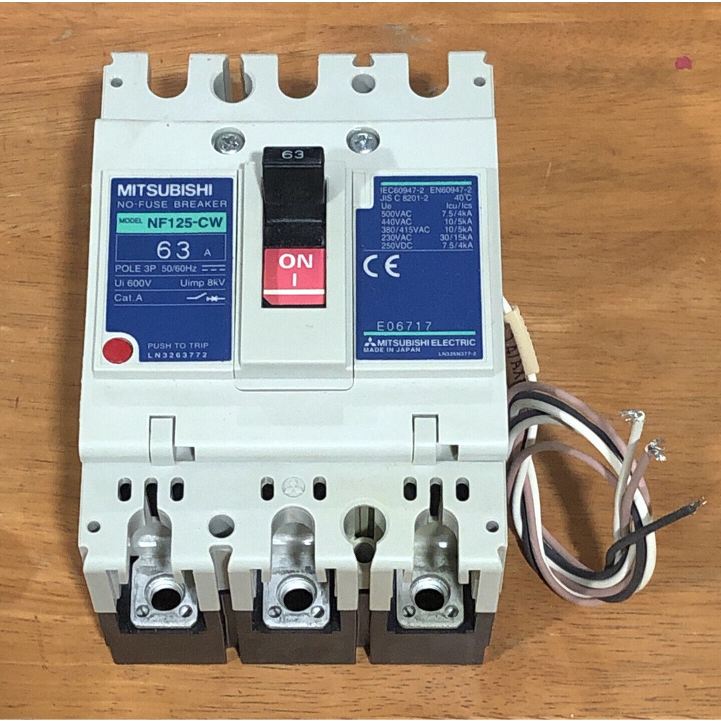 Cầu dao tự động MCCB Mitsubishi NF125-CW 63A,32A,125A