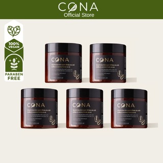 Combo tiết kiệm bộ 5 hộp cà phê Đắk Lắk làm sạch da chết cơ thể Cona 200ml/hộp làm sạch sáng mịn da