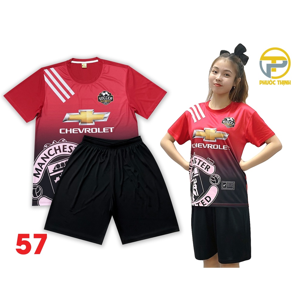 Bộ Thể Thao Nam Nữ Thiết Kế Đội Tuyển MANCHESTER UNITED Long Thanh M57