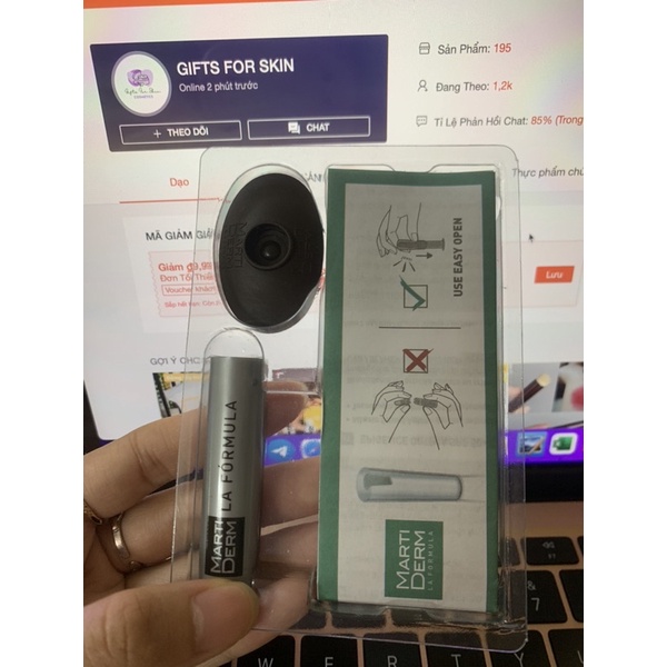 Bộ dụng cụ mở ống Ampoule Martiderm Easy to Open và bảo quản ống tinh chất.hàng chính hãng kèm nắp đậy