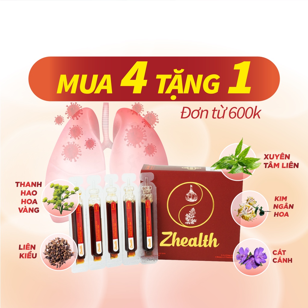 Siro Zhealth- Giảm Ho, Đờm, Đau Rát Họng, Viêm Họng, Viêm Amidan, Viêm Đường Hô Hấp Cấp