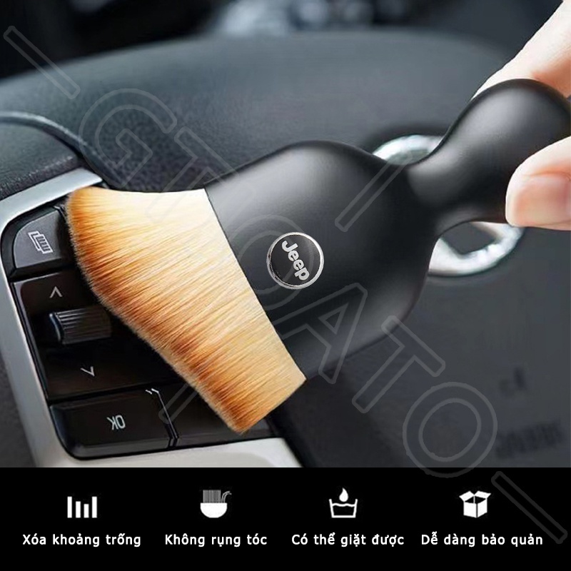 GTIOATO BàN ChảI LàM SạCh Xe HơI BàN ChảI MềM Ô Tô Vệ Sinh NộI ThấT Oto Phụ KiệN Xe HơI For Jeep Wrangler Gladiator Cherokee Compass