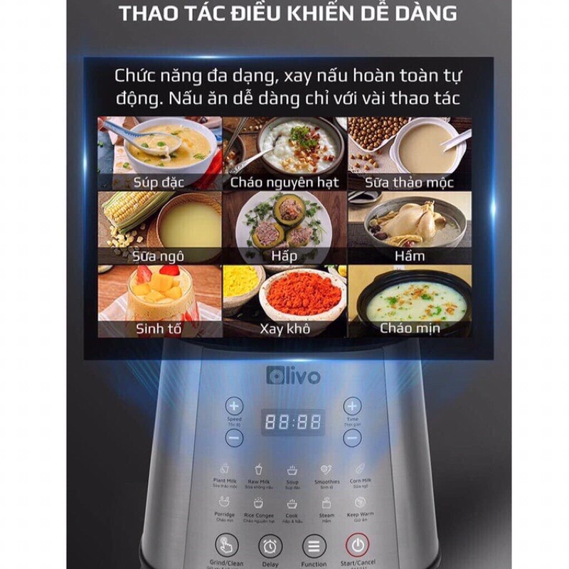 Máy Làm Sữa Hạt OLIVO X20 Chính Hãng - Thương Hiệu Mỹ