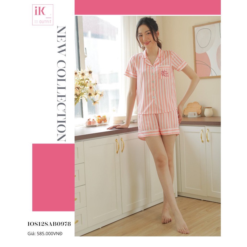 Bộ mặc nhà áo ngắn tay quần đùi IK 0978 Giá 585,000đ