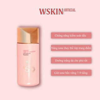 Kem chống nắng lót makeup wskin sun base pink base spf50+ pa++++