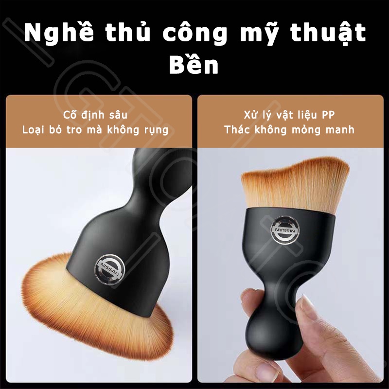 GTIOATO BàN ChảI MềM Ô Tô Cọ Vệ Sinh Xe HơI BàN ChảI LàM SạCh Ô Tô Phụ Kiện Xe Hơi Cho Nissan X Trail Almera Sunny GTR Navara Teana Note Terra JUKE Kicks Serena ALTIMA Leaf NV200 Frontier Sentra GT-R Qashqai NV350 Elgrand March 370Z Tiida