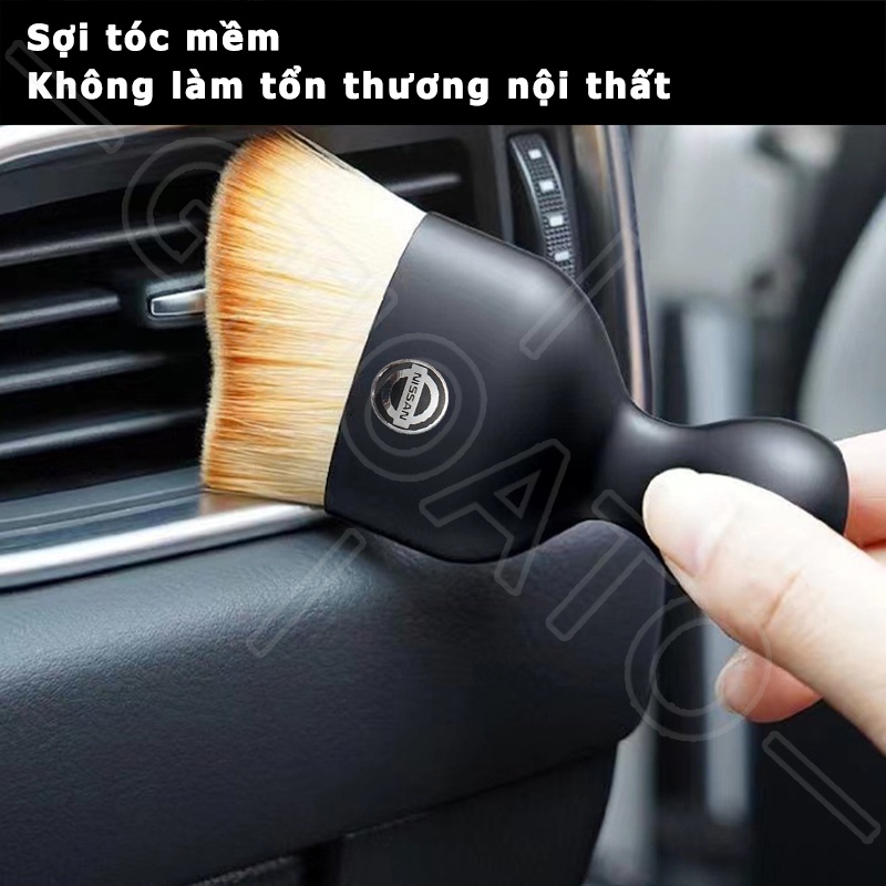 GTIOATO BàN ChảI MềM Ô Tô Cọ Vệ Sinh Xe HơI BàN ChảI LàM SạCh Ô Tô Phụ Kiện Xe Hơi Cho Nissan X Trail Almera Sunny GTR Navara Teana Note Terra JUKE Kicks Serena ALTIMA Leaf NV200 Frontier Sentra GT-R Qashqai NV350 Elgrand March 370Z Tiida