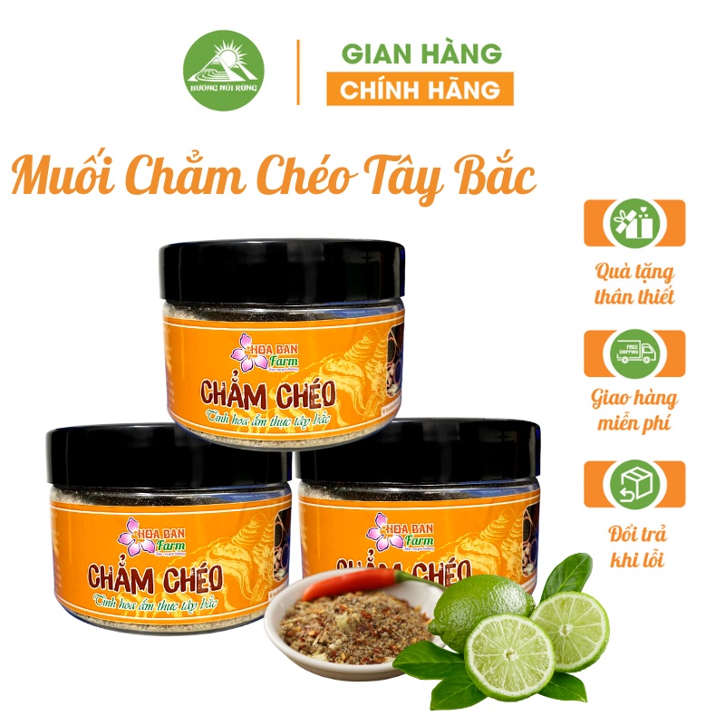 Chẩm chéo Tây Bắc, Muối chẳm chéo khô 250 gram đặc biệt chấm thịt, hoa quả thơm lừng siêu ngon