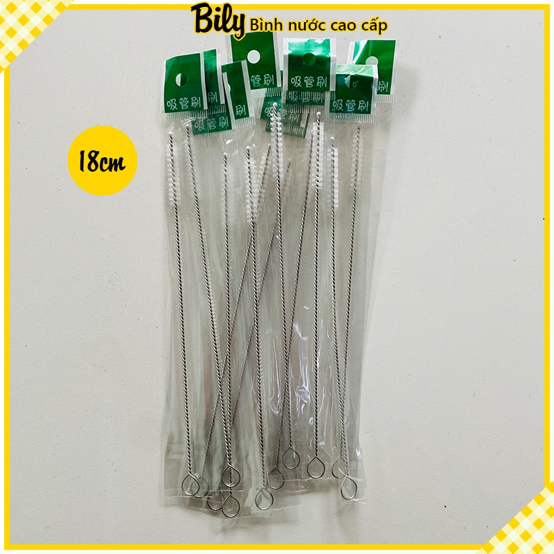 Chổi cọ ống hút bình sữa, bình nước chiều dài 18cm