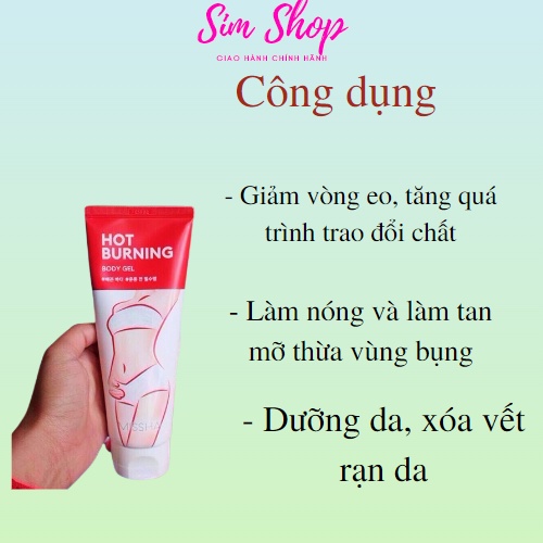Kem Tan Mỡ Bụng Xoá Rạn Da Missha Hot Burning Hàn Quốc SimShop20 Gel Giảm Rạn Nứt Sau Sinh 200ml | BigBuy360 - bigbuy360.vn