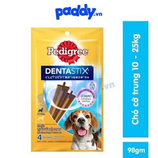 Bánh xương sạch răng cho chó 10-25kg pedigree dentastix 98g