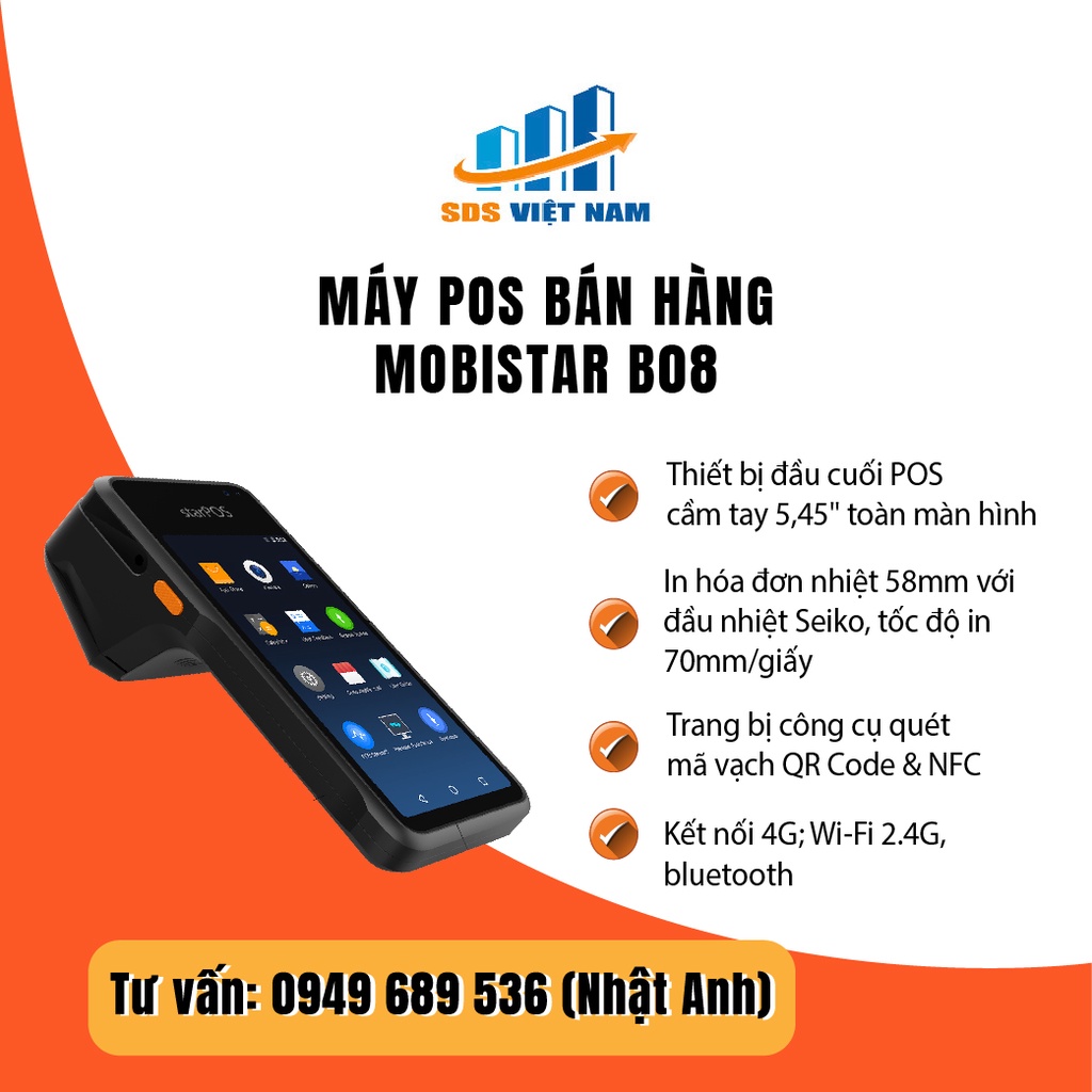 Máy POS bán hàng Mobistar - B08