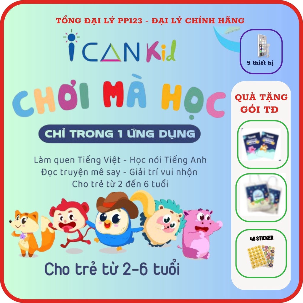 ICANKID (1 Năm, 2 Năm, 4 Năm ) - Tiếng Anh cho trẻ