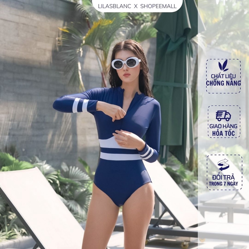 Bộ bơi liền 1 mảnh che bụng dành cho bạn nữ LILAS BLANC Sydney Swimsuit