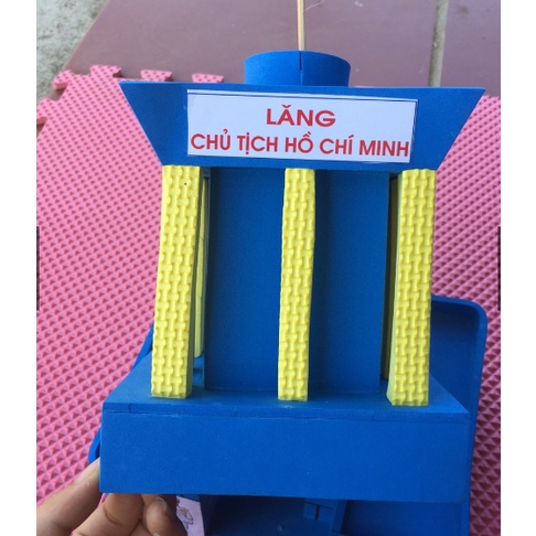 Đồ mầm non - Lăng bác xốp trang trí mẫu trang trí mầm non đẹp