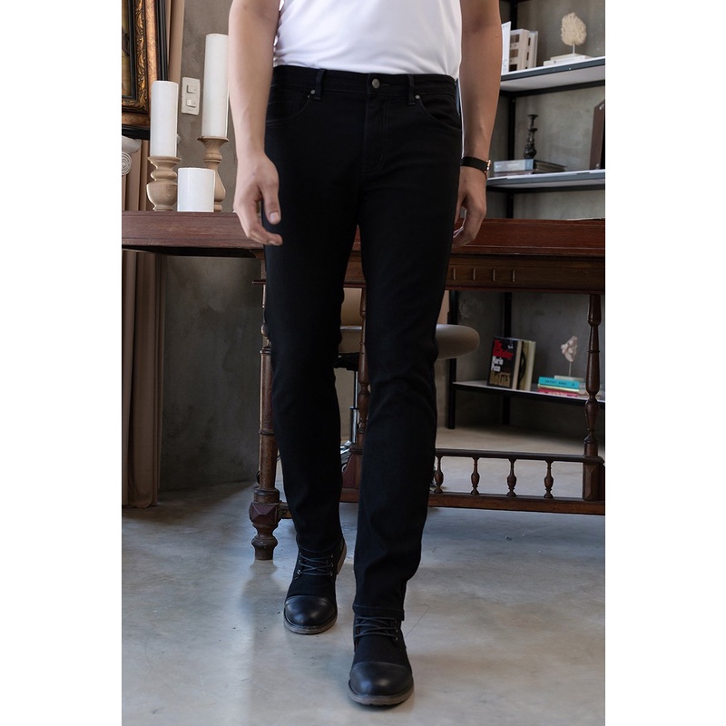 Quần jeans nam form ôm trơn , thời thượng, trẻ trung, chất liệu cao cấp John Henry - JN22SS14-SL