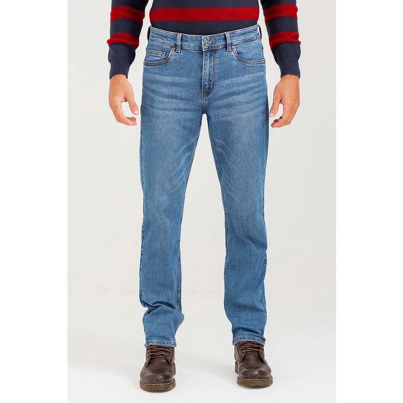 Quần jeans nam form vừa , thời thượng, trẻ trung, chất liệu cao cấp John Henry - JN22FH29-RG