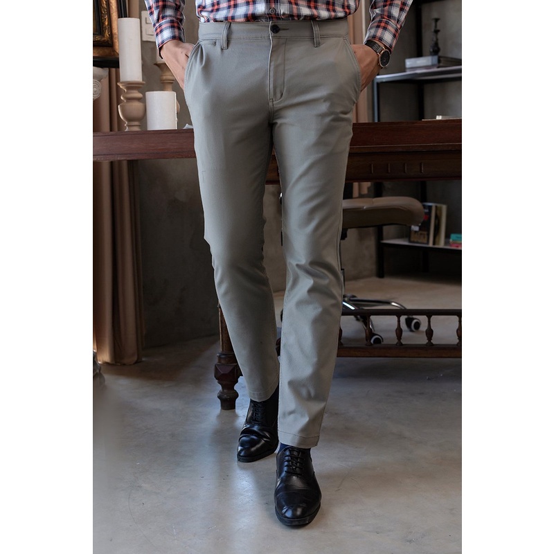 Quần khaki nam form ôm , thời thượng, chất liệu cao cấp John Henry - KP22SS02T-NM