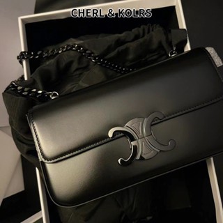  Ck Túi Xách Đeo Vai Phối Dây Xích Phong Cách Thời Trang Âu Mỹ Retro Dành Cho Nữ 