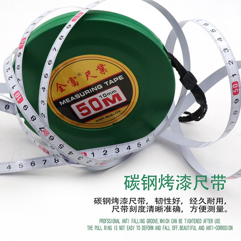 Thước Dây Bằng Nhựa Và Thép Không Gỉ 20m 30m 50m Chất Lượng Cao