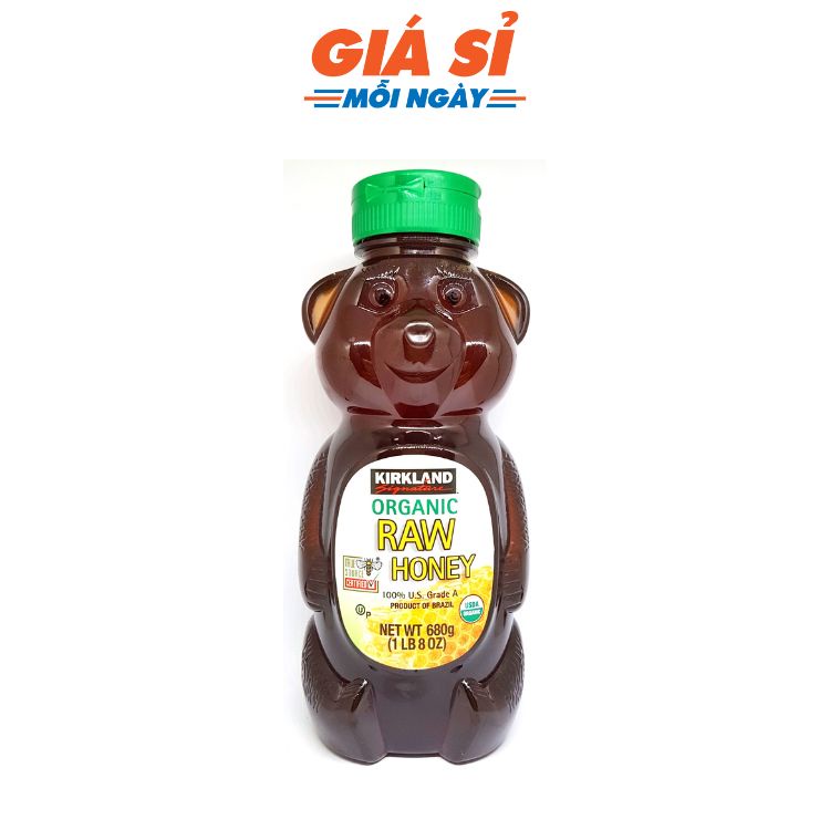 Mật Ong Gấu Kirkland Signature Organic Raw Honey DATE 11/2023