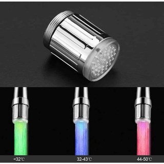 Đầu vòi nước có đèn led cảm biến nhiệt độ 7 màu sắc thay đổi độc đáo