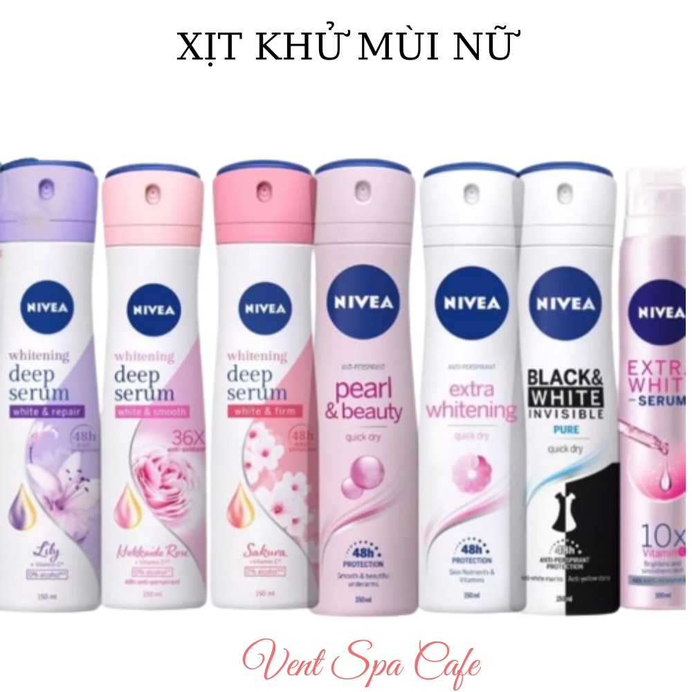 Sịt khử mùi nữ Nivea 150ml Xịt khử mùi nữ 150ml
