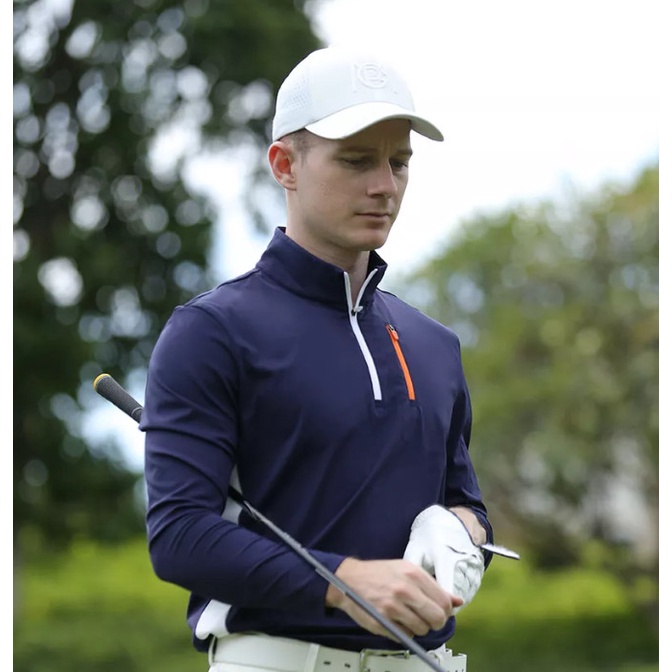 Áo golf dài tay nam PGM mềm mại, thân thiện với da, thiết kế cổ đứng trẻ trung lịch lãm - YF522