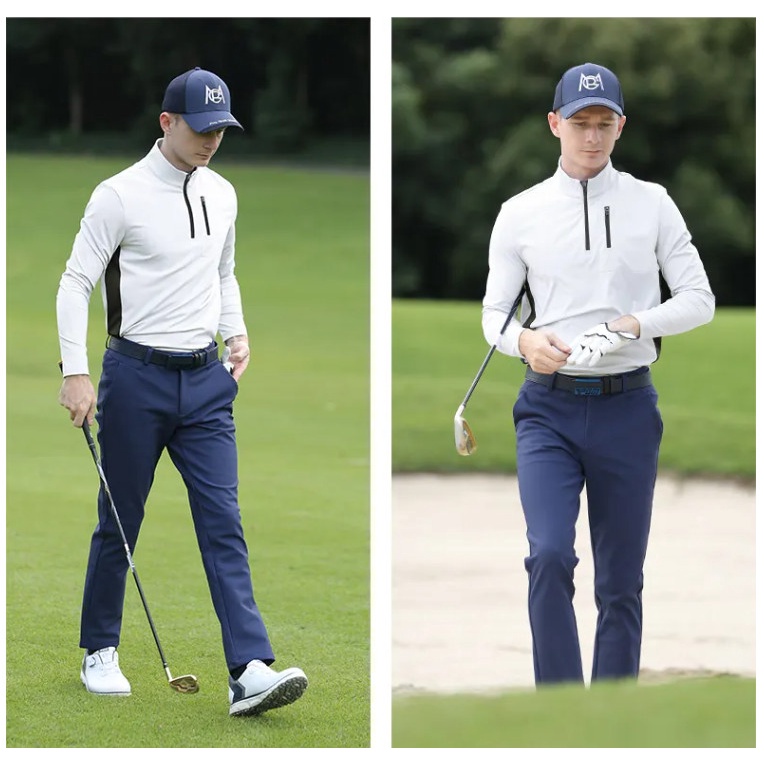 Áo golf dài tay nam PGM mềm mại, thân thiện với da, thiết kế cổ đứng trẻ trung lịch lãm - YF522