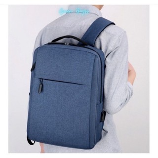 Balo laptop chống sốc, ba lô đeo vai chất liệu vải sợi nilon polyeste dùng cho học sinh thời trang nam nữ - Green Bags