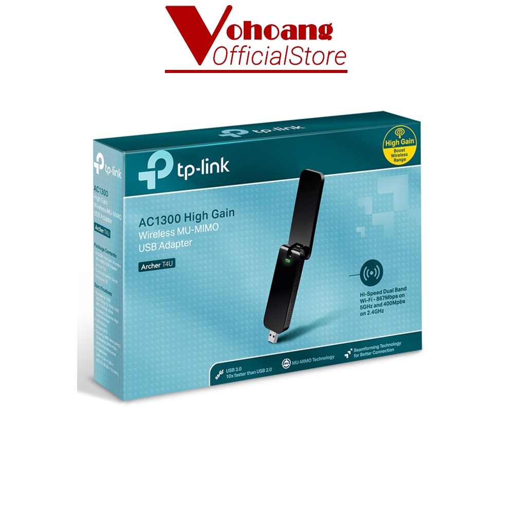 USB Wi-Fi Băng Tần Kép TP-LINK Archer T4U AC1300