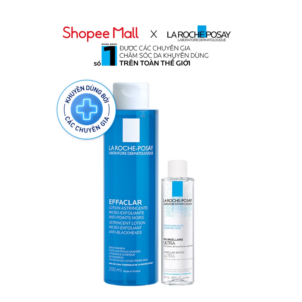 Bộ sản phẩm nước cân bằng La Roche-Posay Effaclar Astringent Lotion 200ml