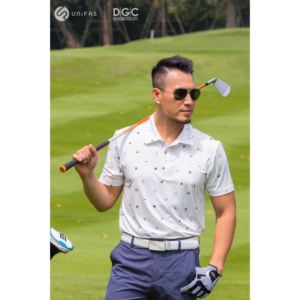 Áo Polo Golf Nam ngắn tay DGCs kiểu dáng Regular Fit năng động, vải Polyester thoáng mát bền đẹp SAPBC17M