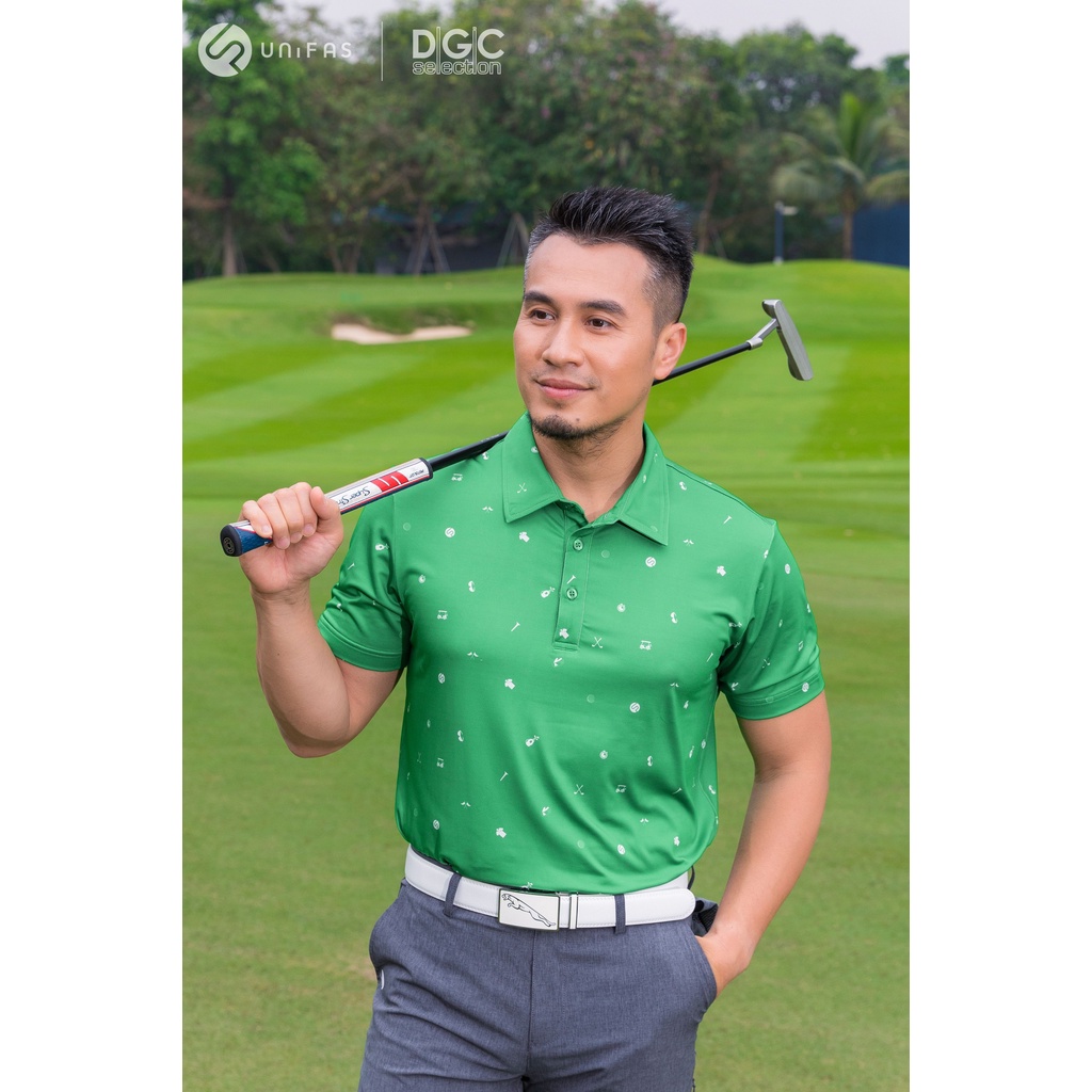 Áo Polo Golf Nam ngắn tay DGCs kiểu dáng Regular Fit năng động, vải Polyester thoáng mát bền đẹp SAPBC17M