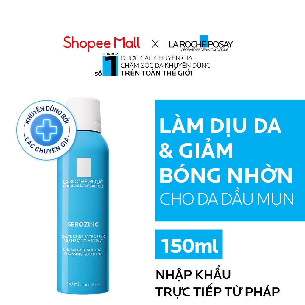 Nước khoáng giúp làm sạch và dịu da La RochePosay Serozinc 150ml