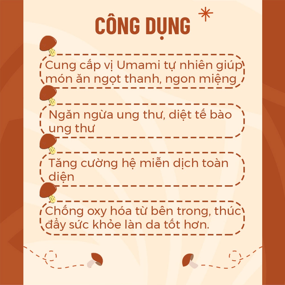 Bột Nấm Hương 50gr 100gr 200gr (Bột Nấm Đông Cô) Nêm Vị Umami Ngọt Thanh Ngon - Nông Trại Nấm Xanh