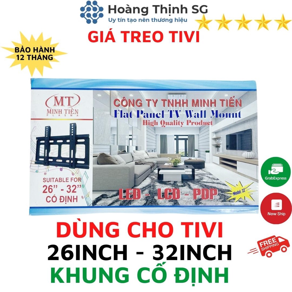 Giá treo tivi 26in-32in cố định, khung treo tivi 37in-42in cố định, giá treo tv 42in-60in