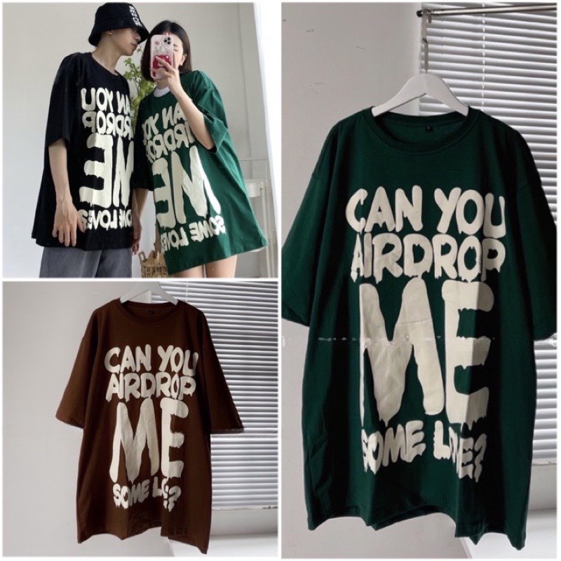 Áo Thun Cổ Tròn, Áo Thun In Chữ Can You, Áo Thun Unisex Nam Nữ Bigsize Quỳnh Anh Từ 50 kg Đến 100 kg M/L/XL/Xxl