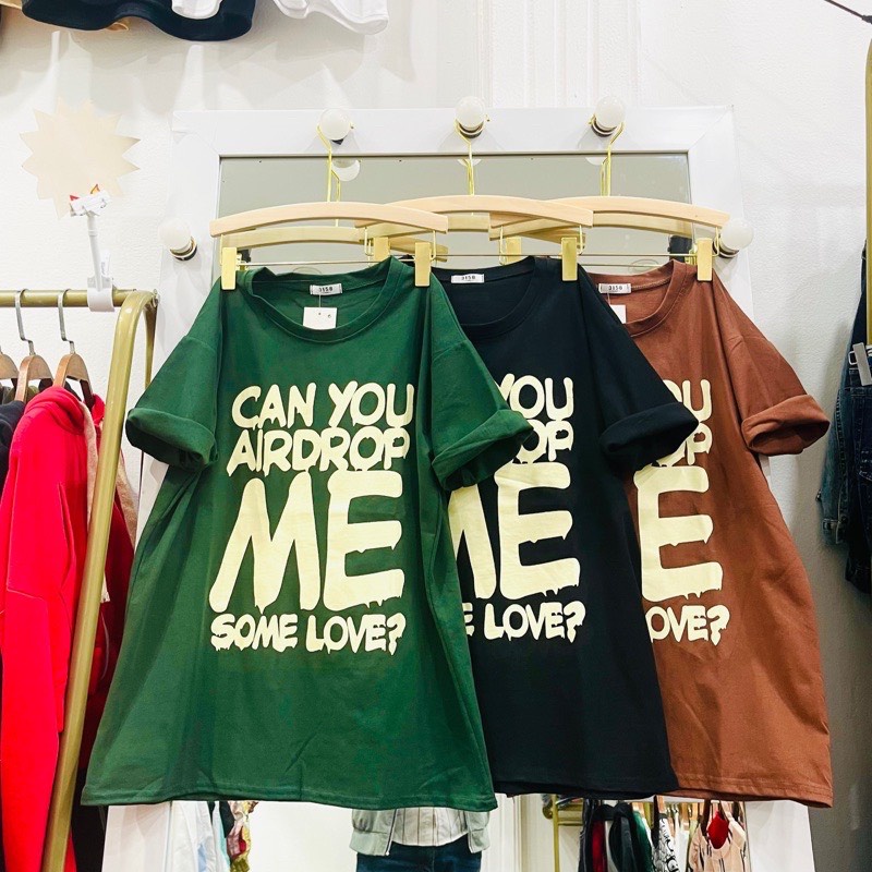 Áo Thun Cổ Tròn, Áo Thun In Chữ Can You, Áo Thun Unisex Nam Nữ Bigsize Quỳnh Anh Từ 50 kg Đến 100 kg M/L/XL/Xxl